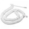 sourcing map Lot de 2 cordons de combiné téléphonique, 4P4C 2,84 m, câble de combiné de téléphone fixe spiralé pour la maison ou le bureau Blanc