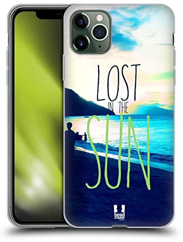 Head Case Designs Perdido En El Sol Vibraciones Positivas Caso Funda de Gel Suave Compatible con Apple iPhone 11 Pro MAX