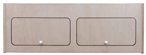 Wohnwagen Oberschrank Wohnmobil 100cm x 35cm x 35cm Hängeschrank Birkensperrholz Trennwand RV Möbel Stauraum Leichtgewichtig Unbehandelt Soft-Close Druckknöpfe Vorgebohrte Löcher Befestigungssatz
