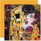 Klassische Kunstkarten für Frauen und Männer – Der Kuss von Gustav Klimt – berühmte Geburtstagskarte für Mutter, Vater, Bruder, Schwester, Oma, Großvater, 145 mm x 145 mm, traditionelle klassische