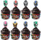 Treasures Gifted 24ct Power Rangers Cupcake Toppers & Wrappers - Officially Licensed Power Rangers Birthday Party Supplies - Power Rangers Cake Decorations - Power Rangers Cake Toppers