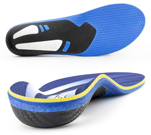 VALsole Plantar Fasciitis Arch Support Orthopedic Insoles, Relieve Flat Feet Heel Pain Shock Absorption Comfortable Inserts,Insoles for Men and Women,Purple Size 11