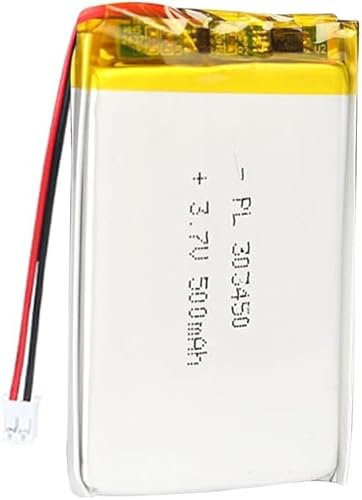 3.7V 500mAh 303450 Lipo Battery Rechargeable Lithium Polymer Ion Battery Pack With JST Connector