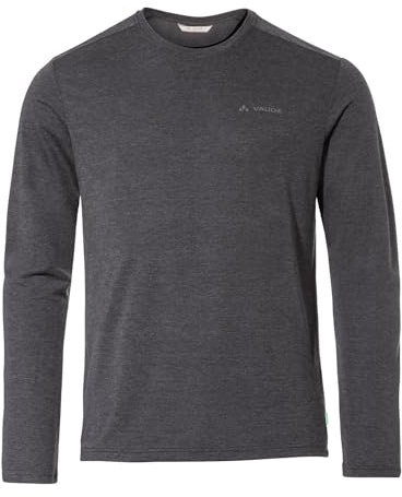 VAUDE Herren Baselayer Rosemoor Ls T-Shirt III, leicht und trotzdem angenehm wärmend, plegeleicht und schnelltrocknend, Black Uni, M
