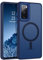 BENTOBEN Coque pour Samsung Galaxy S20 FE Magnétique Etui avec Protection Antichoc de Grade Militaire,Dos Mat Grivé Translucide Anti Rayures Doux pour la Peau Housse Samsung S20 FE 4G/5G -Bleu Foncé