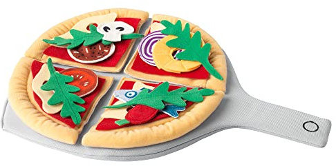 DUKTIG 24-teiliges Pizza-Set, Pizza/Mehrfarbig