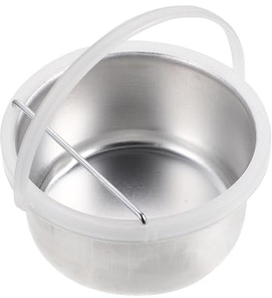 Harilla Bol de fusion de cire, Pot intérieur en de remplacement pour réchauffement de la cire 400 en aluminium avec poignée, bol d'épilation Portable