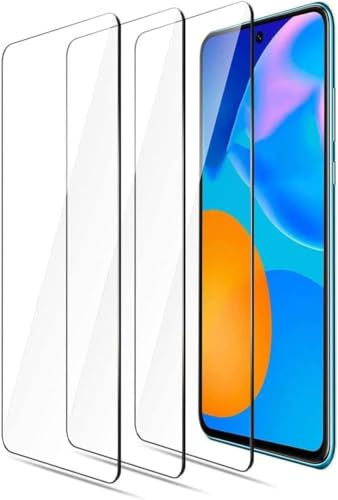Jinyunlai 3 Pezzi, Vetro Temperato per Huawei P Smart 2021 6.67, Pellicola Prottetiva Anti Graffio, Anti-Impronte, Senza Bolle, Durezza 9H, Ultra Trasparente, Ultra Resistente,