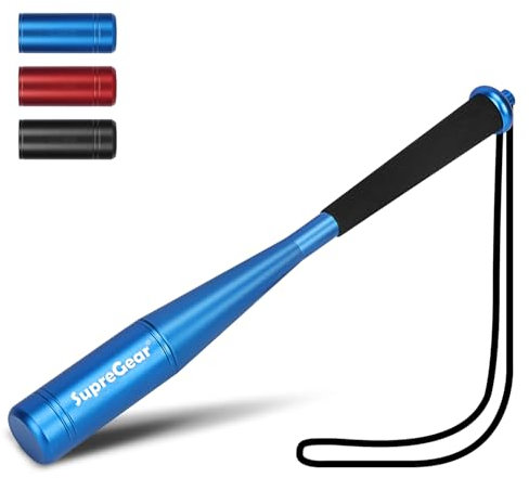 supregear Mazza da Pesca, Bastone per Pescare in Alluminio Mazza da Pesca Rimovibile in Metallo con Manico Antiscivolo e Cinghia da Polso Accessorio da Pesca Attrezzo da Club Solido