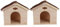 BESPORTBLE 2 STK Holzhaus Kleintierhäuser & Lebensräume Kaninchenstall drinnen Hasenhaus kleines Kaninchenhaus nagerhaus kleintierhaus meerschweinchen versteck meerschweinchen kabine hölzern