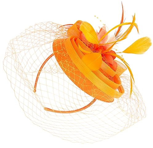 MUSISALY Fascinator Elegante Per Matrimoni e Feste Cappello Con Cerchietto e Clip Rimovibile Accessorio Per Per Tea Party e Occasioni Speciali