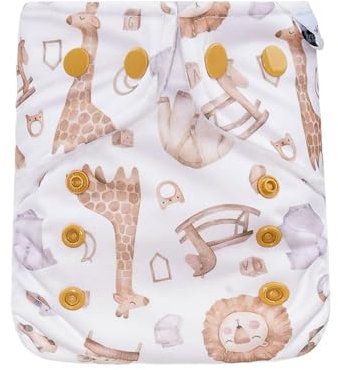 avo+cado Cosy Stoffwindel-Überhose für Neugeborene 3-7 kg – Waschbar, Auslaufsicher mit Fleece und Doppelten Beinbündchen – Kompatibel mit Prefolds, Bambuseinlagen und Mullwindeln (Kinderzimmer)