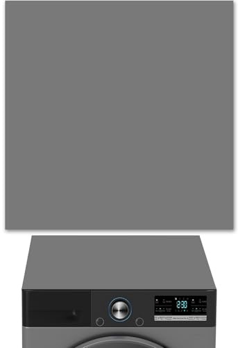 Waschmaschinen Auflage, 68.5 x 68.5cm Rutschfeste Waschmaschine Abdeckung, Diatomite Waschmaschine Trockner oben Protector Matte für Wäscherei Küche Haus Dunkelgrau