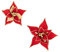 KICHOUSE 2St Weihnachtsblume Weihnachtsstern Weihnachten Christrose Weihnachtsstern Dekorationen für Zuhause weihnachtsdeko künstliche blüten Simulierte gefälschte Blumen Stoff rot