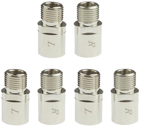 Kasteco 3 Paar Fahrradpedalverlängerungen, passend für 9/16-Zoll-Spindel-Pedale, ausziehbar um 20 mm