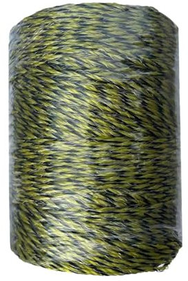 TYNXK Electric Fence Wire Electric Fence Rope Multipurpose Sturdy Low Resistance Practical 400M/Roll Power Wire For Animal Cattle Horse Livestock Fence Fences(Green)