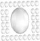 Vaguelly 30Pcs Clear Glass Nail Polish Display Beads Nail Color Cards for Nail Art Practice Salon Use and Nail Color Showcase