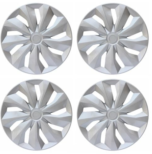 Auto Radkappen Radzierblenden für Toyota CHR 2018-2025,4er Set Felgenschutz Schlagfest Langlebige Außendekoration Zubehör,5-Silver 16 Inches