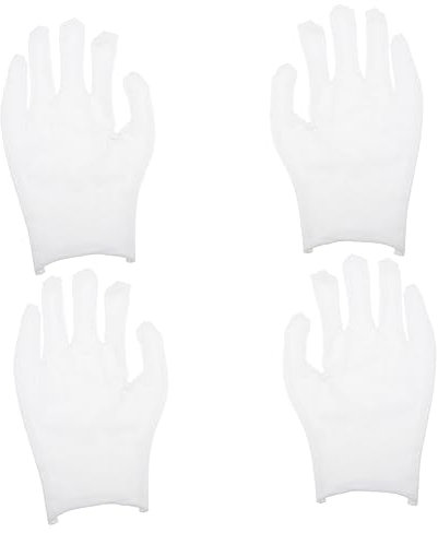 iplusmile 12Paare Wiederverwendbare Baumwollhandschuhe für Handpflege Atmungsaktive Trockene und Heilende für Schmuckinspektion und Freizeitaktivitäten