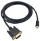 KONTONTY Câble Mini Displayport vers Vga avec Connecteurs Plaqués Or Adaptateur pour Ordinateur Moniteur et Projecteur Compatible avec Jusqu