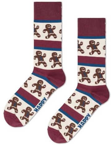 Happy Socks Gingerbread Stripe Sock Weihnachtssocke