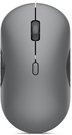 Lenovo 700 Multi-Device Wireless Mouse, Bluetooth or 2.4GHz USB-A Connection, Connect up to 3 Devices, 36 Month Battery Life, Luna Grey