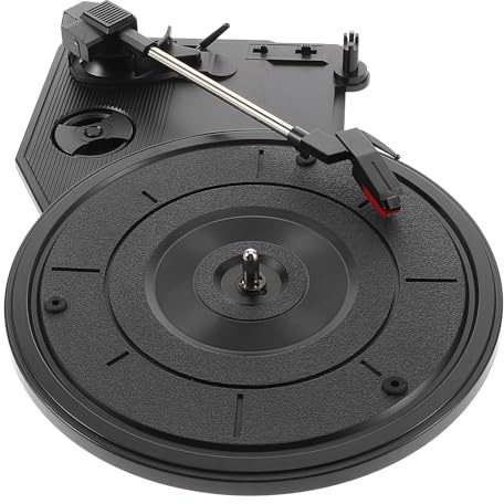 MAGICLULU Retro Vinyl Record Player Turntable with Built-in Speakers Vintage Phonograph Movement High-strength Material Clear Sound Quality Easy Operation for Music Lovers and Collectors