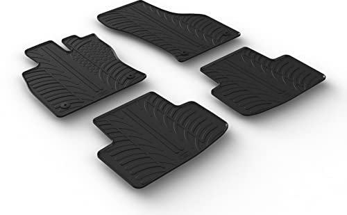 Satz Gummimatten kompatibel mit Skoda Kodiaq 3/2017- (T Profil 4-teilig + Montage-clips)