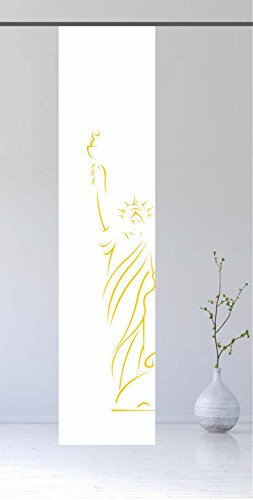 gardinen-for-life Flächenvorhang New York Yellow - Schiebevorhang, Gr.60x245 cm