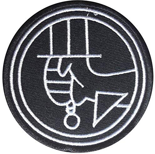 Wardah Limited Hellboy Film schwarz Bestickt Abzeichen Patch Aufnäher oder zum Aufbügeln 7,5 cm