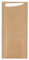 García de Pou 223.19 Bolsas Cubiertos + Serv. Blanca 'Just In Time' 80 + 10 Pe G/M2 8,5X19,5 Cm Natural Kraft Verjurado (pack de 250)