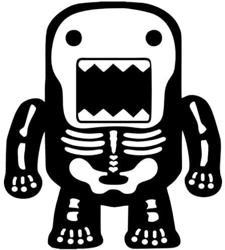 Decus DOMO KUN Skelette L 1028 (schwarz) // Sticker OEM JDM Style Aufkleber