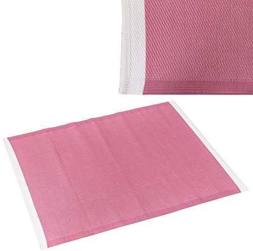 LOLAhome Alfombra de salón para Interior y Exterior de Polipropileno Rosa clásica de 270 x 180 cm