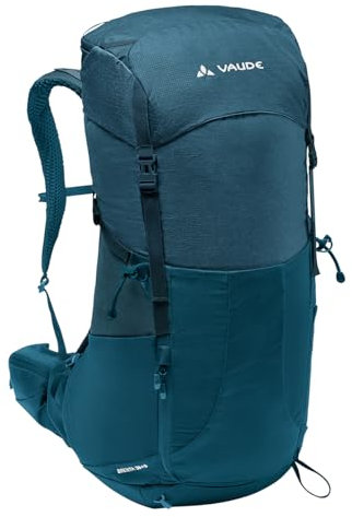VAUDE Wanderrucksack Brenta 36+6l, wasserdichter Rucksack Damen & Herren, komfortabler Trekkingrucksack mit integrierter Regenhülle, praktische Fächeraufteilung