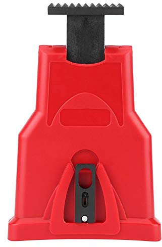 Mumusuki Électrique Tronçonneuse Aiguiseur, Portable Chaîne Scie Lame Aiguiseur Tronçonneuse Dents Affûteuse Kit Universel Pierre À Aiguiser Grinder Outils(Rouge)