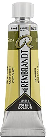 Rembrandt Watercolour Tube 10 ml Olive green 620 (05016200)