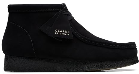 Clarks Originals Herren Wallabee Boot Botte Oxford, Noir SDE, 40 EU