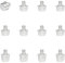 55 Sport X-Type Replacement Studs for adidas Football & Rugby Boots - 12 Pack - Short (6/8mm) - Silver