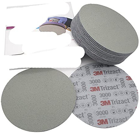15 pezzi (una scatola) 3M Trizact Pyramid Disc carta vetrata spugna 3000#-(02085) 5000#- (30662) Rettifica di precisione-3000,15 pezzi (una scatola)),6 pollici 152mm