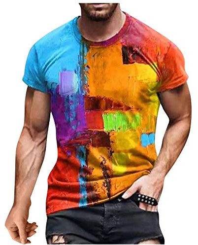 T-Shirt Homme Manche Courte - Marque, Noir, Blanc, Oversize, Friends, Personnalisé, Couple - Pas Cher