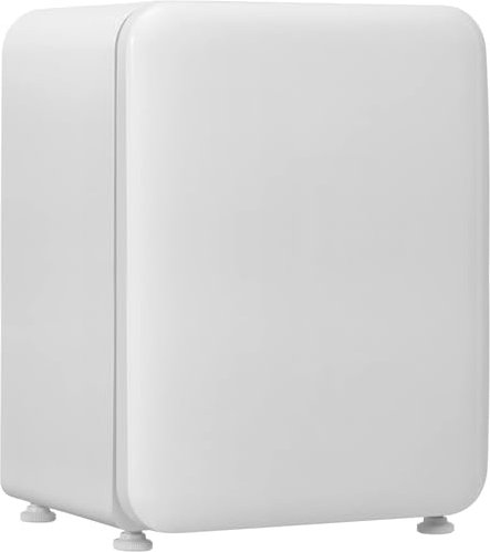 COSTWAY Mini Fridge, 42L/68L Compact Table Top Refrigerator with LED Light, Adjustable Thermostat, Reversible Door and Removable Glass Shelf, Home Dorm Drinks Wine Refrigerators (68L, White)