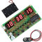 DAOKAI Digitaluhr DIY Elektronik Bausatz 6Bits LED-Digitalröhrenanzeige Leiterplatte Lötpraxis Bausatz Elektronik für DIY Löten Student STEM Projekt,mit 9-V-Batterieclip