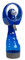 vom Pullach Hof Ventilator mit Sprühflasche Handventilator ca.28cm Batteriebetrieben Tischventilator blau