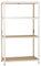 dysell Schwerlast-Regal 200x120x50 (4HB/175) - Weiß - 4 extrastarke HDF-Böden - 700kg Tragkraft - Steckregal für Lager, Garage, Keller, Werkstatt