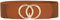 JasGood Damen Breiter Elastischer Taillengürtel Vintage Stretchy Kleid Gürtel Hüftgürtel mit Gold O-Ring Schnalle, Braun, 80cm