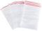 Carehabi 100 sacchetti con zip, sacchetto con zip richiudibili, trasparente con cerniera, sacchetto di plastica con zip, sacchetto di plastica trasparente, sacchetti trasparenti (8 x 12)