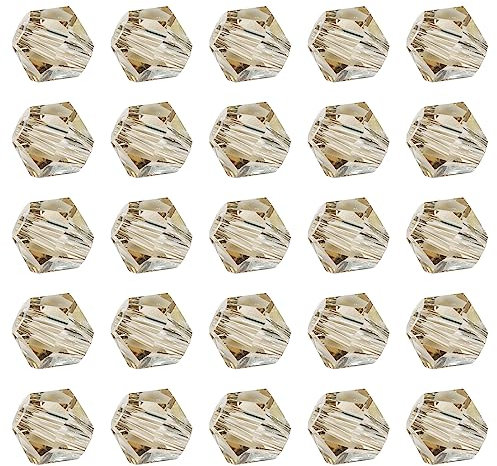 Bala&Fillic Wholesale Champagne 4mm Faceted Bicone Crystal Glass Beads for Jewelry Making, DIY Craft Crystal Beads for Making Bracelets Necklace(Total 700+pcs)