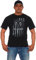 JH DESIGN GROUP Herren Dodge Ram T-Shirt American Flag Black Crew Neck Shirt, Schwarz, Mittel