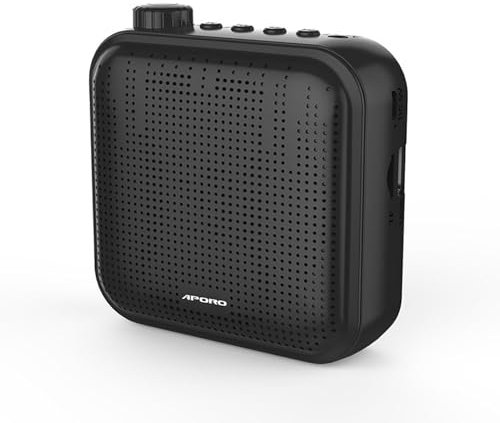 Amplificateur voix portable Voice Amplifier Amplificateur de Voix sans Fil avec microphone casque Bluetooth étanche Système de sonorisation pour enseignants,guides,entraîneurs,présentateurs