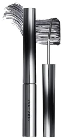 Iron Wand Mascara, Judy Doll 3d Curling Iron Wand Mascara, Starke Mascara Im Eisen-Look, Ristleless Metall-Mascara-Bürste, Dauerhaft, Kein Abblättern, Kein Verklumpen, Wischfest (C,Black)